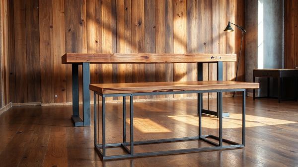 Top consoles en bois et métal pour un décor industriel accueillant