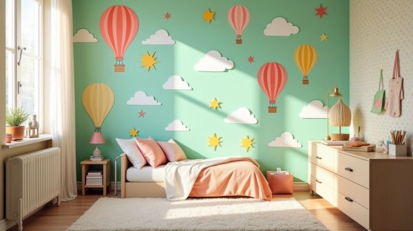 Transformez la chambre de votre enfant avec du papier peint créatif